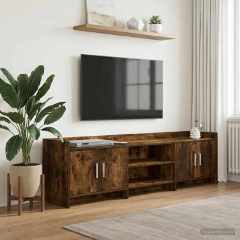 ARDEBO.de - TV-Schränk 168 x 33 x 47 cm Geräucherte Eiche Holzwerkstoff
