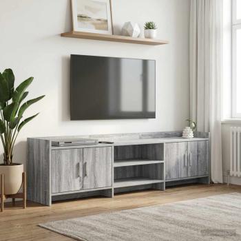 ARDEBO.de - TV-Schränk 168 x 33 x 47 cm Grau Sonoma Holzwerkstoff