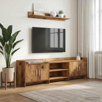 ARDEBO.de - TV-Schränk 168 x 33 x 47 cm Altholz Holzwerkstoff