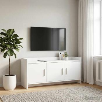 ARDEBO.de - TV-Schränk 102 x 33 x 47 cm Weiß Holzwerkstoff