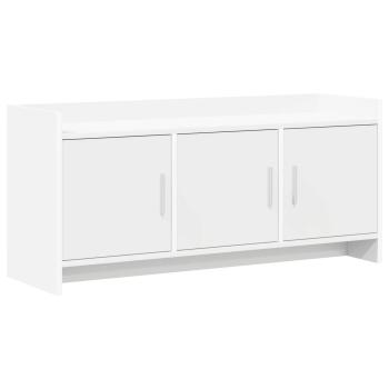 TV-Schränk 102 x 33 x 47 cm Weiß Holzwerkstoff