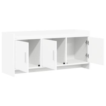 TV-Schränk 102 x 33 x 47 cm Weiß Holzwerkstoff
