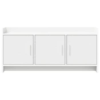 TV-Schränk 102 x 33 x 47 cm Weiß Holzwerkstoff