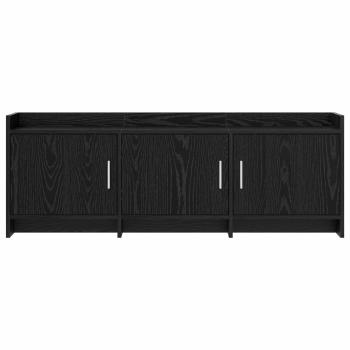 TV-Schränk 130 x 33 x 47 cm Schwarze Eiche Holzwerkstoff