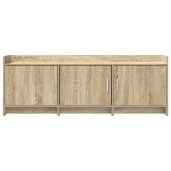 TV-Schränk 130 x 33 x 47 cm Sonoma-Eiche Holzwerkstoff
