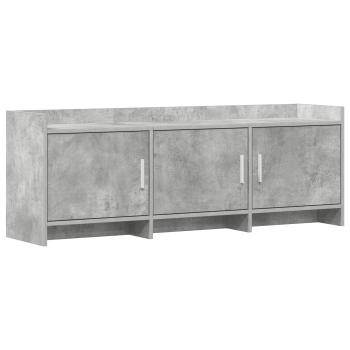 TV-Schränk 130 x 33 x 47 cm Betongrau Holzwerkstoff