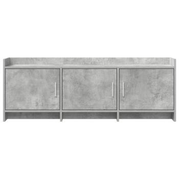 TV-Schränk 130 x 33 x 47 cm Betongrau Holzwerkstoff