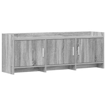 TV-Schränk 130 x 33 x 47 cm Grau Sonoma Holzwerkstoff