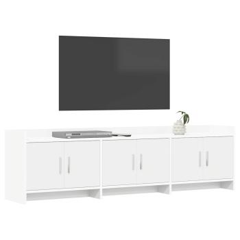TV-Schränk 168 x 33 x 47 cm Weiß Holzwerkstoff
