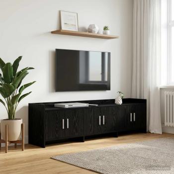 ARDEBO.de - TV-Schränk 168 x 33 x 47 cm Schwarze Eiche Holzwerkstoff