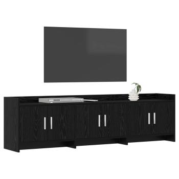 TV-Schränk 168 x 33 x 47 cm Schwarze Eiche Holzwerkstoff