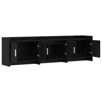 TV-Schränk 168 x 33 x 47 cm Schwarze Eiche Holzwerkstoff