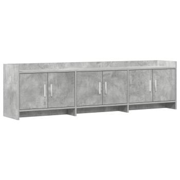 TV-Schränk 168 x 33 x 47 cm Betongrau Holzwerkstoff