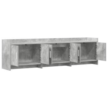 TV-Schränk 168 x 33 x 47 cm Betongrau Holzwerkstoff