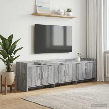 ARDEBO.de - TV-Schränk 168 x 33 x 47 cm Grau Sonoma Holzwerkstoff