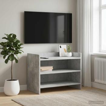 ARDEBO.de - TV-Schränk 60 x 33 x 47 cm Betongrau Holzwerkstoff