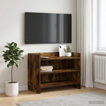 ARDEBO.de - TV-Schränk 60 x 33 x 47 cm Geräucherte Eiche Holzwerkstoff