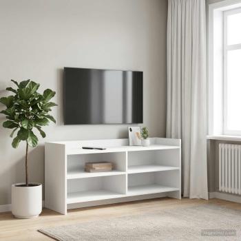 ARDEBO.de - TV-Schränk 100 x 33 x 47 cm Weiß Holzwerkstoff