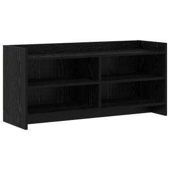 TV-Schränk 100 x 33 x 47 cm Schwarze Eiche Holzwerkstoff