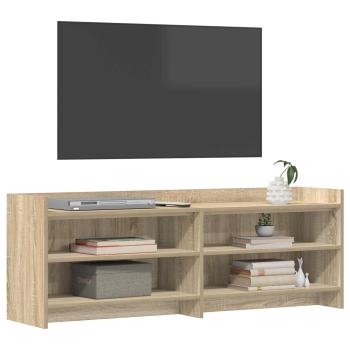 TV-Schränk 135 x 33 x 47 cm Sonoma-Eiche Holzwerkstoff