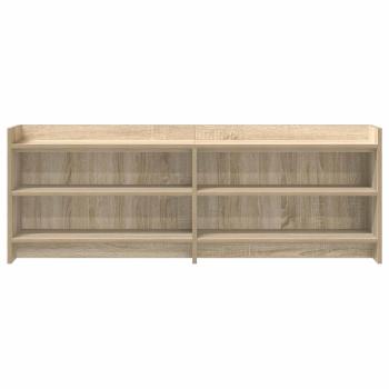 TV-Schränk 135 x 33 x 47 cm Sonoma-Eiche Holzwerkstoff