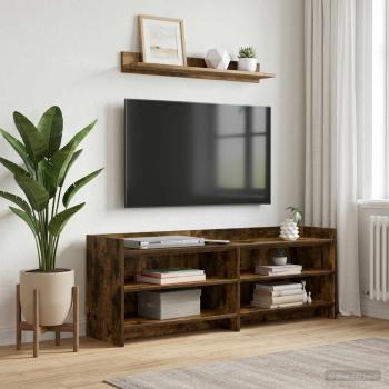 ARDEBO.de - TV-Schränk 135 x 33 x 47 cm Geräucherte Eiche Holzwerkstoff