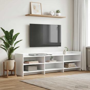 ARDEBO.de - TV-Schränk 168 x 33 x 47 cm Weiß Holzwerkstoff