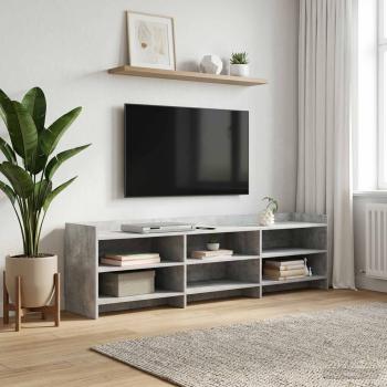 ARDEBO.de - TV-Schränk 168 x 33 x 47 cm Betongrau Holzwerkstoff