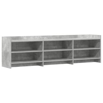 TV-Schränk 168 x 33 x 47 cm Betongrau Holzwerkstoff