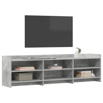 TV-Schränk 168 x 33 x 47 cm Betongrau Holzwerkstoff