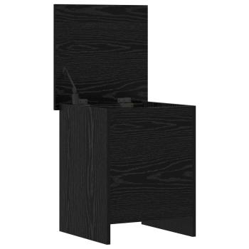 Aufbewahrungstruhe Schwarze Eiche 40 x 40 x 50 cm Holzwerkstoff