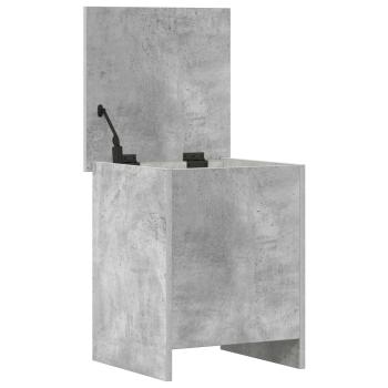 Aufbewahrungstruhe Betongrau 40 x 40 x 50 cm Holzwerkstoff