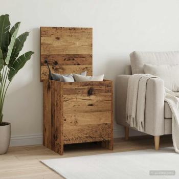 Aufbewahrungstruhe Altholz 40 x 40 x 50 cm Holzwerkstoff