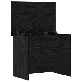 Aufbewahrungstruhe Schwarze Eiche 60 x 40 x 50 cm Holzwerkstoff