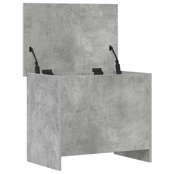 Aufbewahrungstruhe Betongrau 60 x 40 x 50 cm Holzwerkstoff