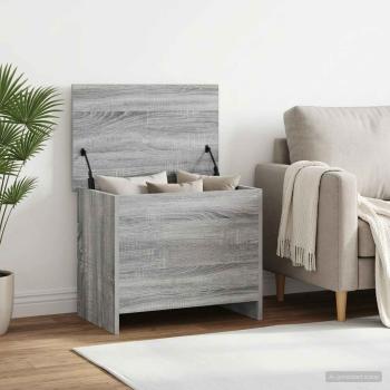 Aufbewahrungstruhe Grau Sonoma 60 x 40 x 50 cm Holzwerkstoff