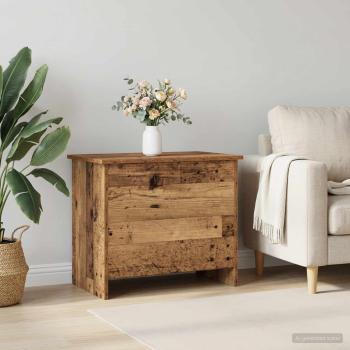 ARDEBO.de - Aufbewahrungstruhe Altholz 60 x 40 x 50 cm Holzwerkstoff