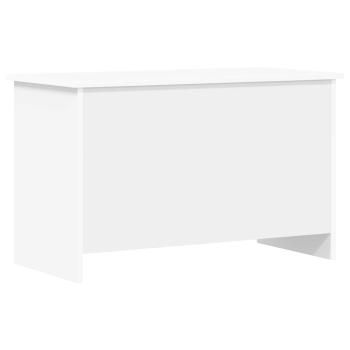 Aufbewahrungstruhe Weiß 80 x 40 x 50 cm Holzwerkstoff
