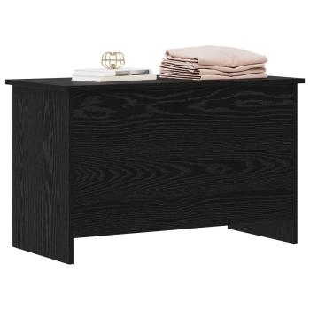 Aufbewahrungstruhe Schwarze Eiche 80 x 40 x 50 cm Holzwerkstoff