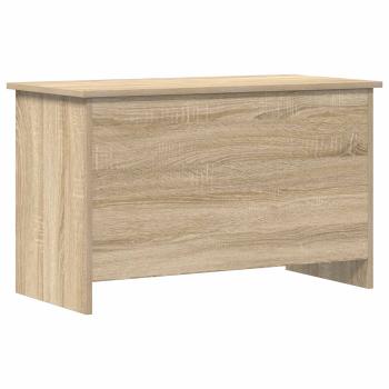 ARDEBO.de - Aufbewahrungstruhe Sonoma-Eiche 80 x 40 x 50 cm Holzwerkstoff