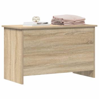 Aufbewahrungstruhe Sonoma-Eiche 80 x 40 x 50 cm Holzwerkstoff