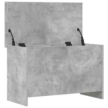 Aufbewahrungstruhe Betongrau 80 x 40 x 50 cm Holzwerkstoff