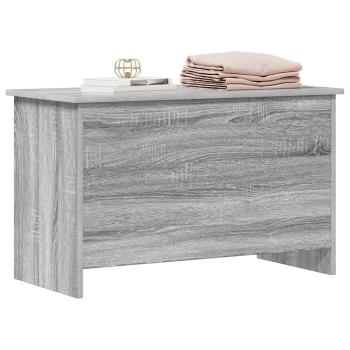 Aufbewahrungstruhe Grau Sonoma 80 x 40 x 50 cm Holzwerkstoff