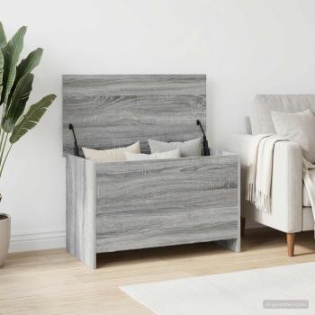 Aufbewahrungstruhe Grau Sonoma 80 x 40 x 50 cm Holzwerkstoff