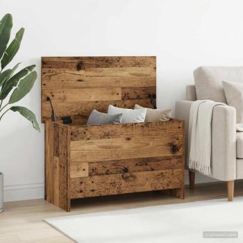 ARDEBO.de - Aufbewahrungstruhe Altholz 80 x 40 x 50 cm Holzwerkstoff
