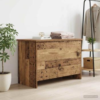 Aufbewahrungstruhe Altholz 80 x 40 x 50 cm Holzwerkstoff