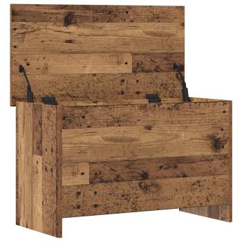 Aufbewahrungstruhe Altholz 80 x 40 x 50 cm Holzwerkstoff