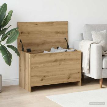 Aufbewahrungstruhe Artisan-Eiche 80 x 40 x 50 cm Holzwerkstoff