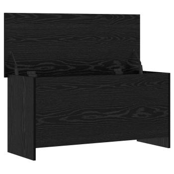 Aufbewahrungstruhe mit Speicher Schwarze Eiche 100 x 40 x 50 cm