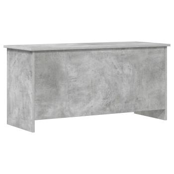 Aufbewahrungstruhe Betongrau 100 x 40 x 50 cm Holzwerkstoff